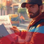Conductor de plataforma digital revisando información sobre PTU y obligaciones fiscales en México