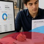 Director financiero analizando los pagos provisionales del ISR y la utilidad proyectada de una empresa durante una reunión estratégica.